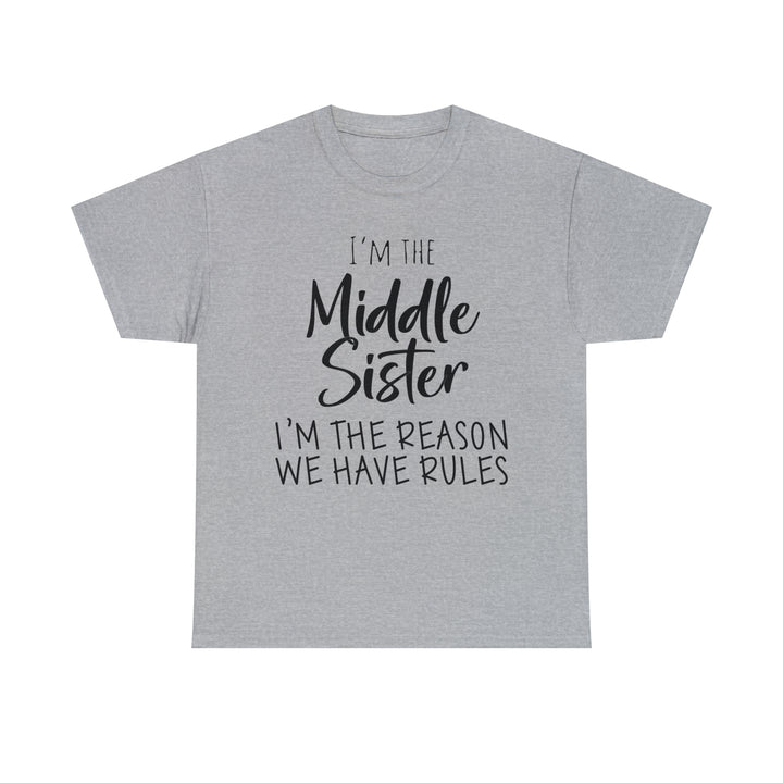 IM THE MIDDLE=Unisex Heavy Cotton Tee