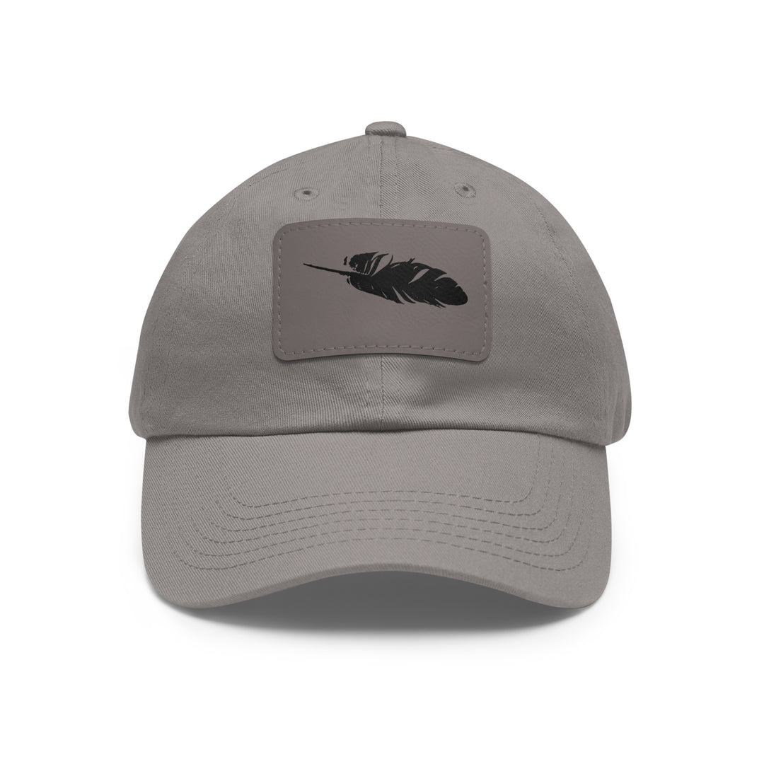 Dad Hat with Leather Patch (Rectangle)