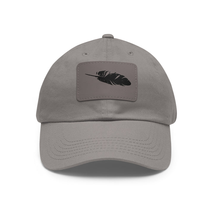 Dad Hat with Leather Patch (Rectangle)