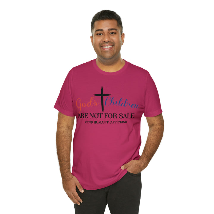 End Human trafficking-Unisex Jersey Short Sleeve Tee