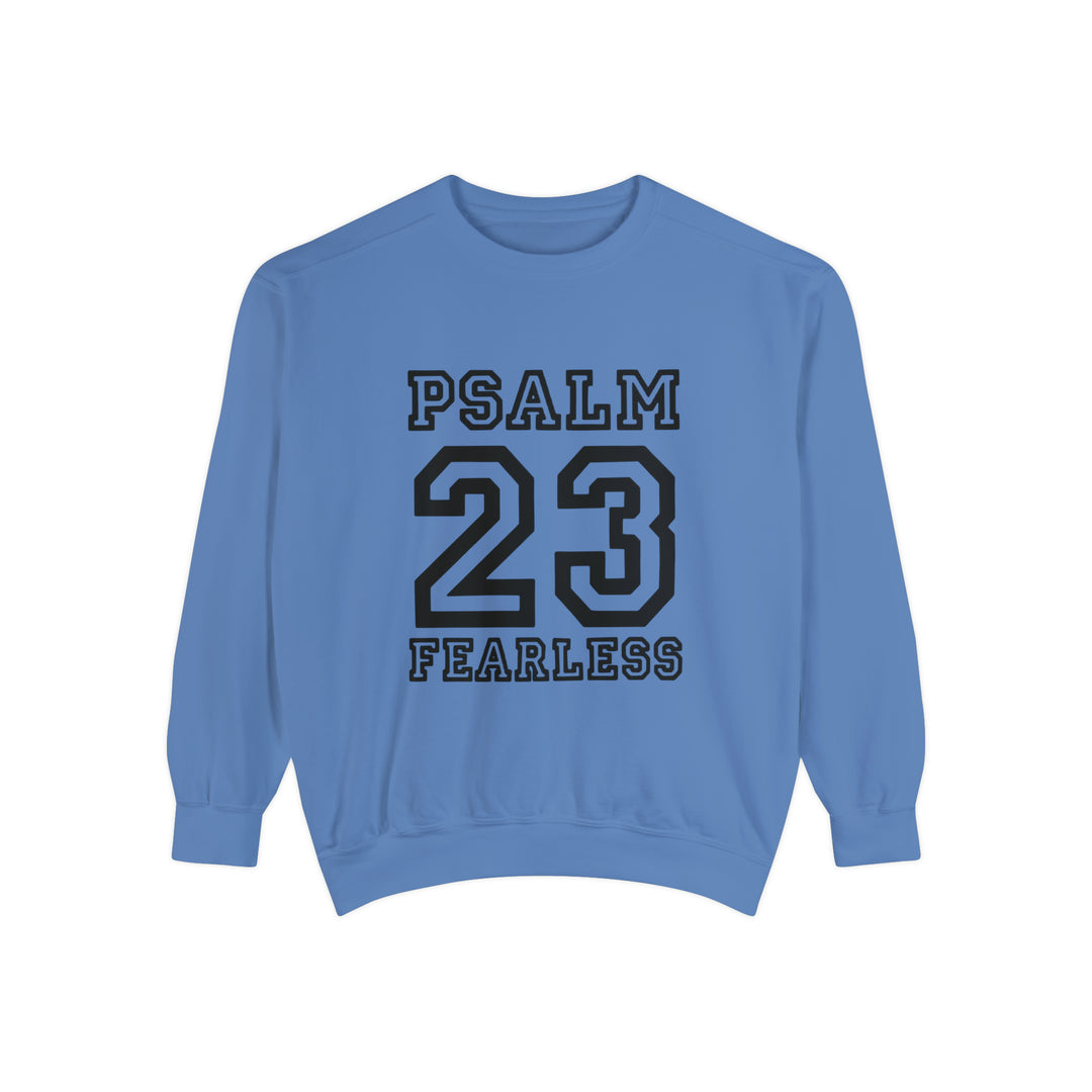Psalm 23 Unisex Garment-Dyed Sweatshirt