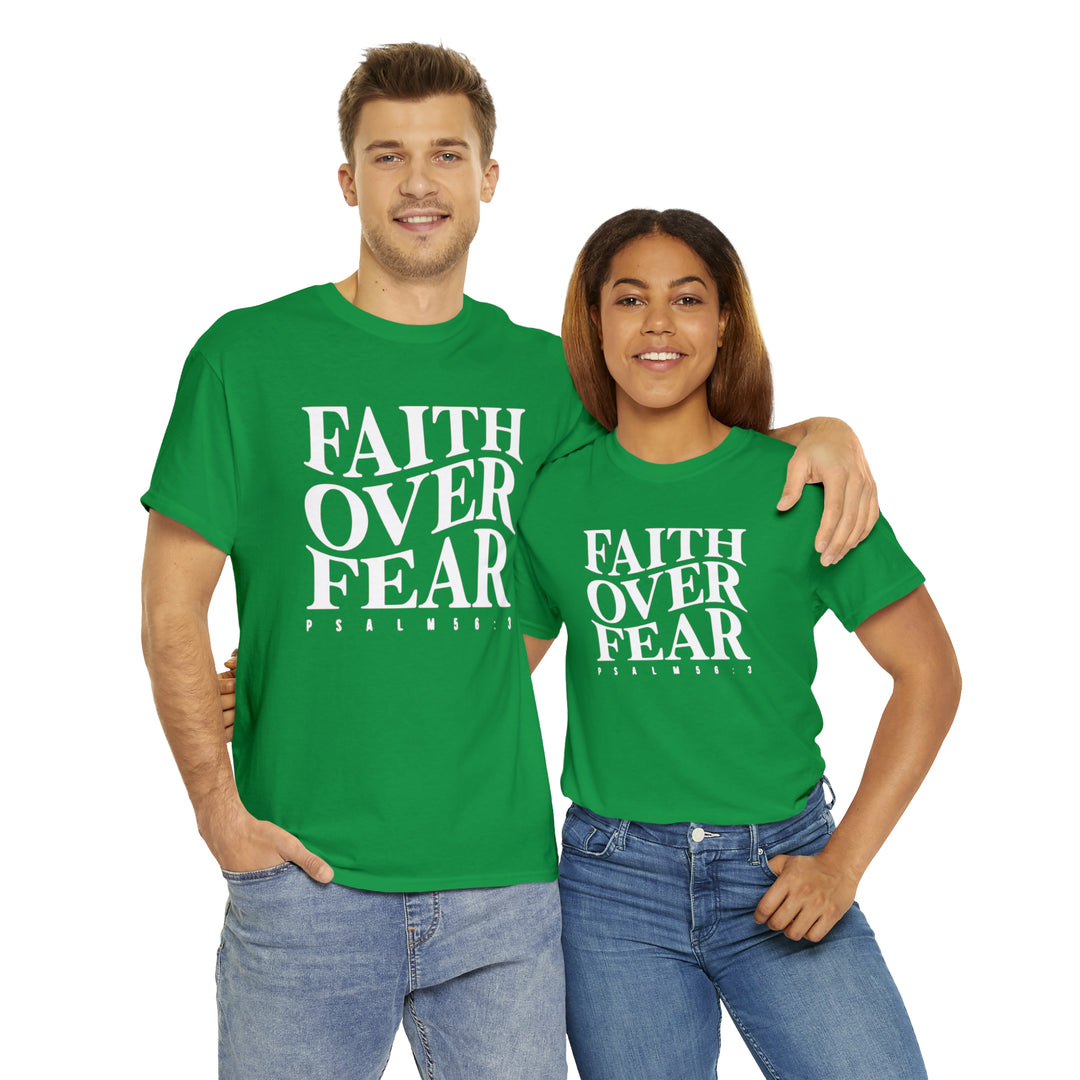 Faith Over Fear-Unisex Heavy Cotton Tee