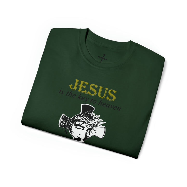 JESUS IS KEY=Unisex Ultra Cotton Tee