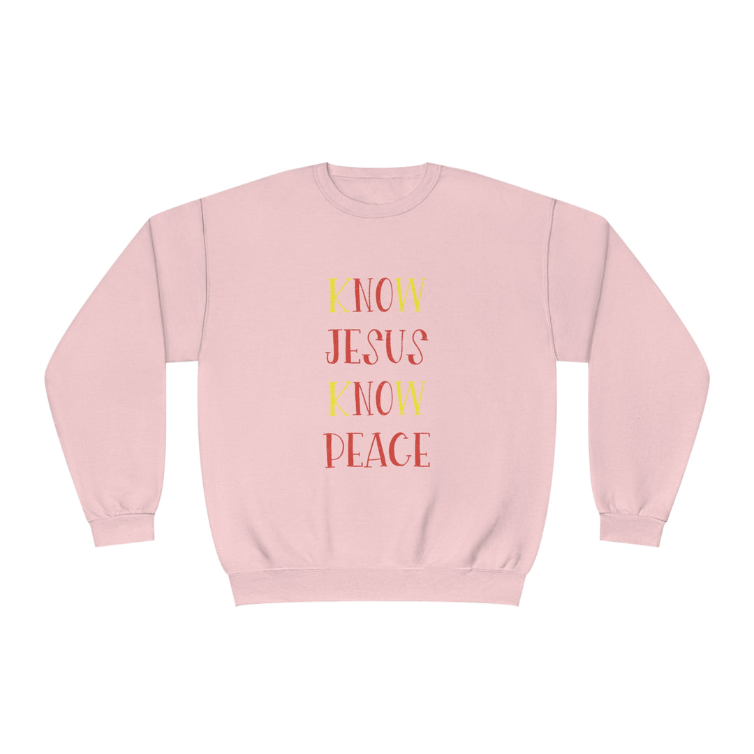 Know Jesus-Unisex NuBlend® Crewneck Sweatshirt