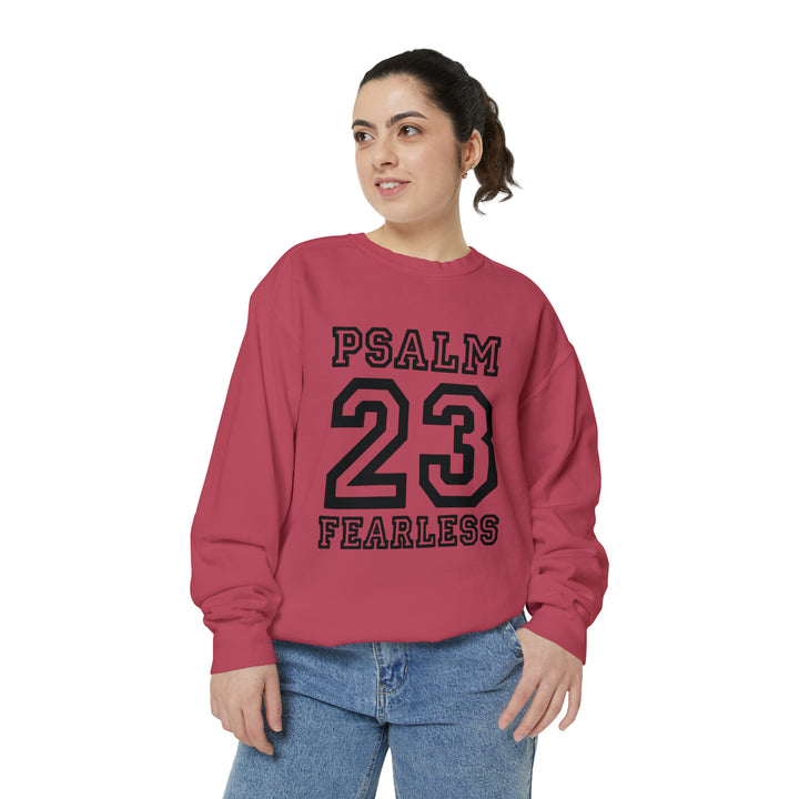 Psalm 23 Unisex Garment-Dyed Sweatshirt