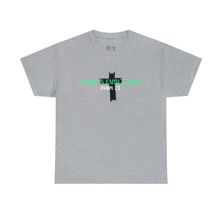 UNITED IN FAITH & TRUST-Unisex Heavy Cotton Tee