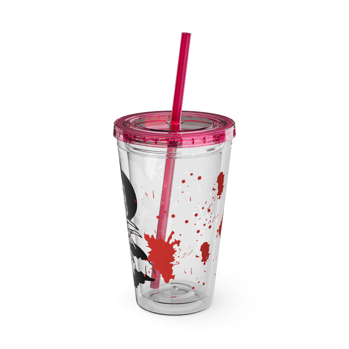 Freddy Halloween=Sunsplash Tumbler with Straw, 16oz