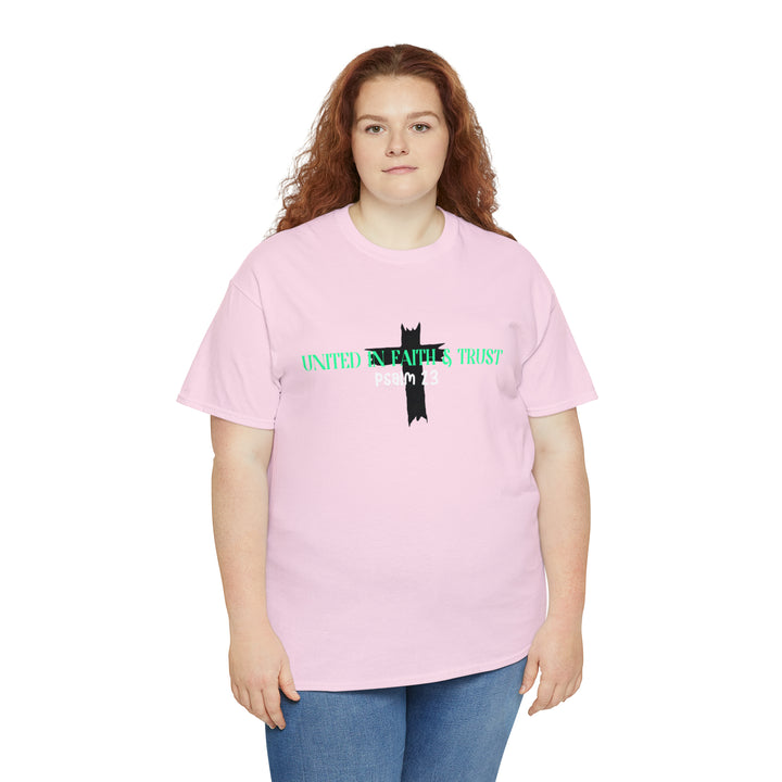 UNITED IN FAITH & TRUST-Unisex Heavy Cotton Tee