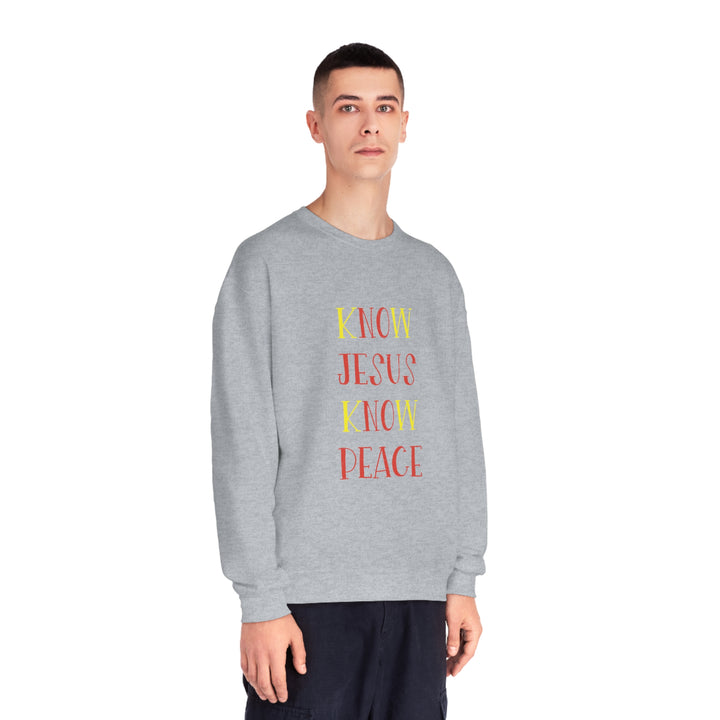 Know Jesus-Unisex NuBlend® Crewneck Sweatshirt