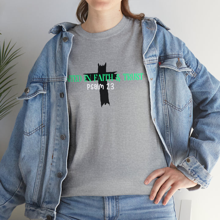 UNITED IN FAITH & TRUST-Unisex Heavy Cotton Tee