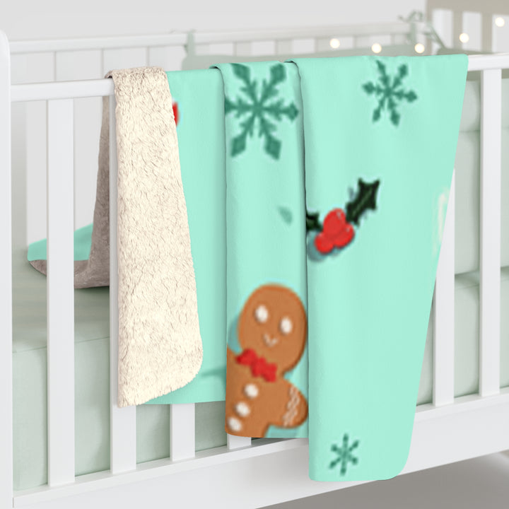 HO HO HO Sherpa Fleece Blanket