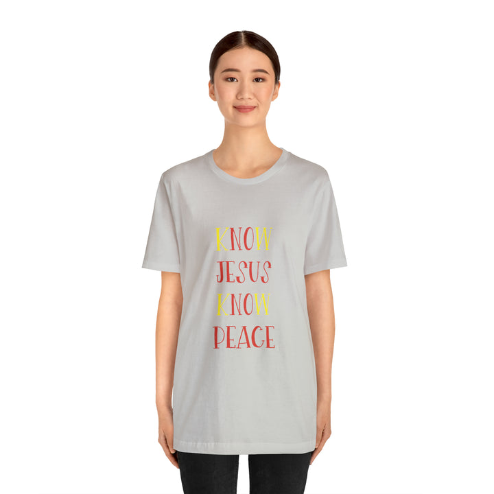 Know Jesus-Unisex Jersey Short Sleeve Tee