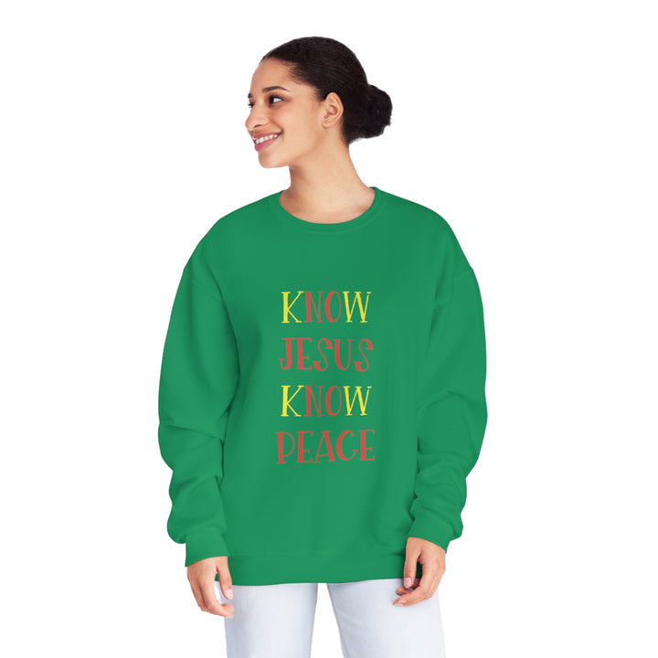 Know Jesus-Unisex NuBlend® Crewneck Sweatshirt