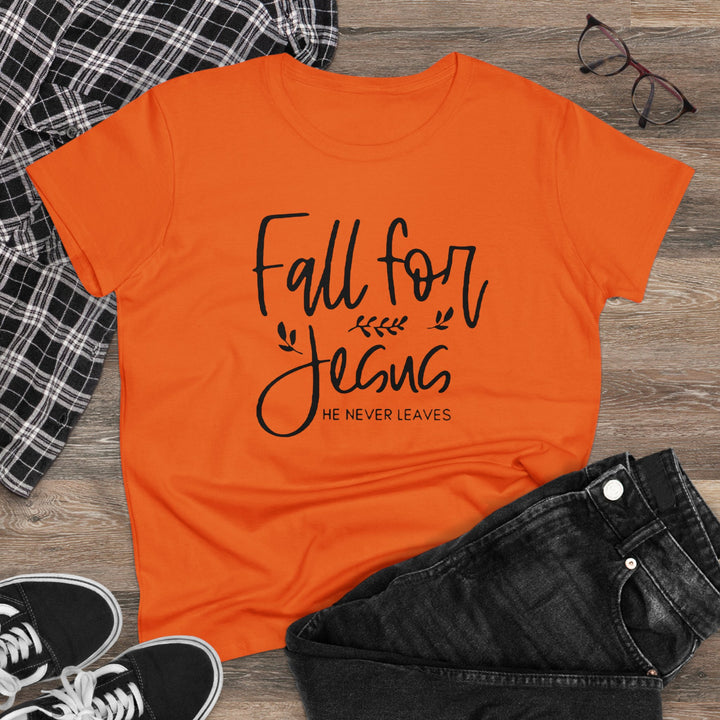Fall For Jesus Women's Midweight Cotton Tee