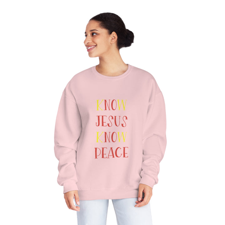 Know Jesus-Unisex NuBlend® Crewneck Sweatshirt