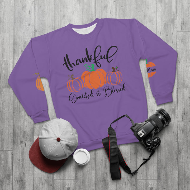 Thankful MawMaw=Unisex Sweatshirt (AOP)