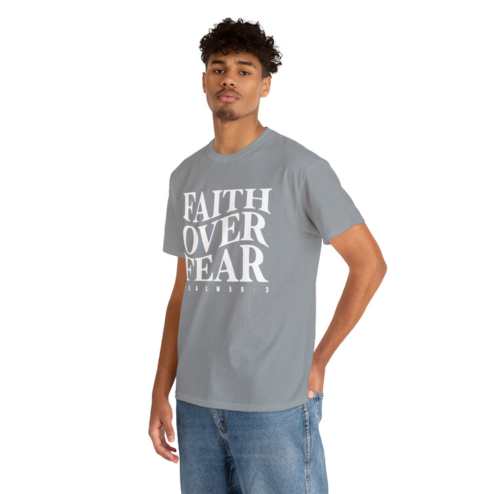 Faith Over Fear-Unisex Heavy Cotton Tee