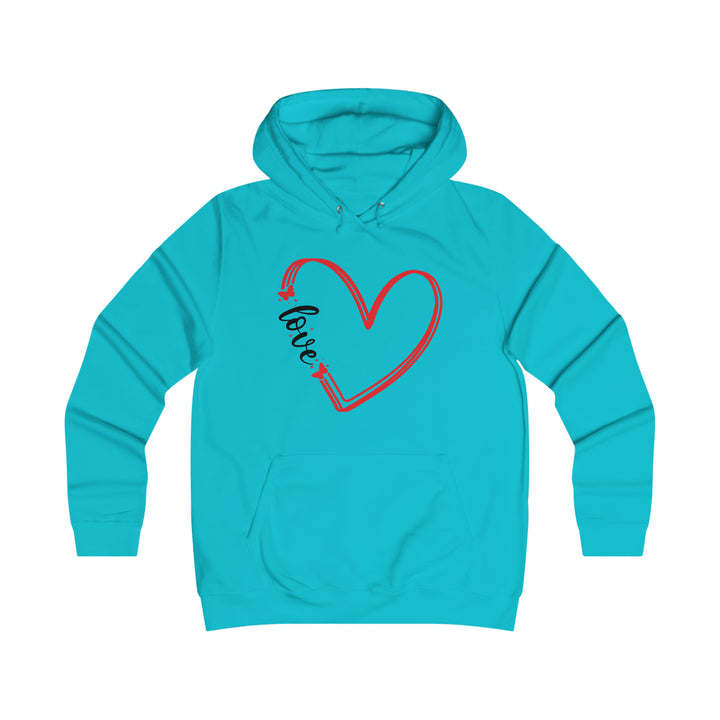 butterfly love-Girlie College Hoodie