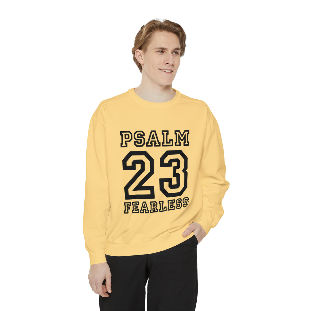 Psalm 23 Unisex Garment-Dyed Sweatshirt