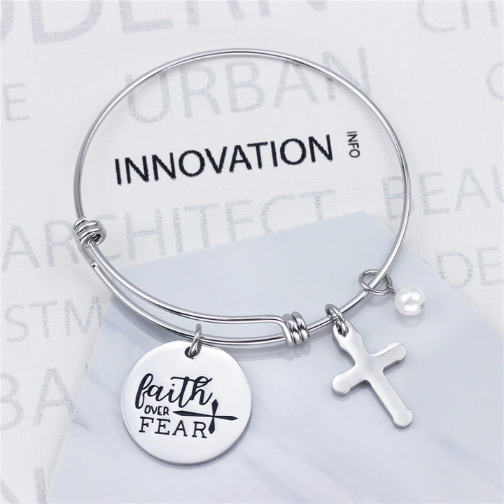 Fashion Creative Lettering Faith Over Fear