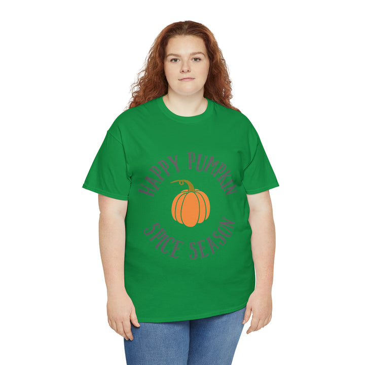 Happy Pumpkin=Unisex Heavy Cotton Tee