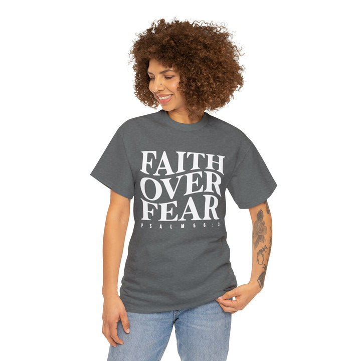 Faith Over Fear-Unisex Heavy Cotton Tee