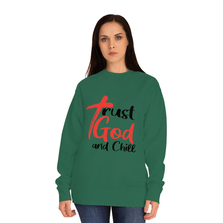 Trust God and Chill Unisex Crew Sweatshirt