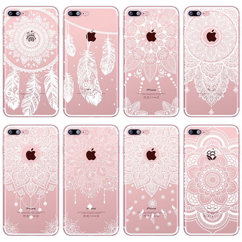 Compatible with Apple, Iphone12 Mobile Phone Case Painted Mandala Pattern
