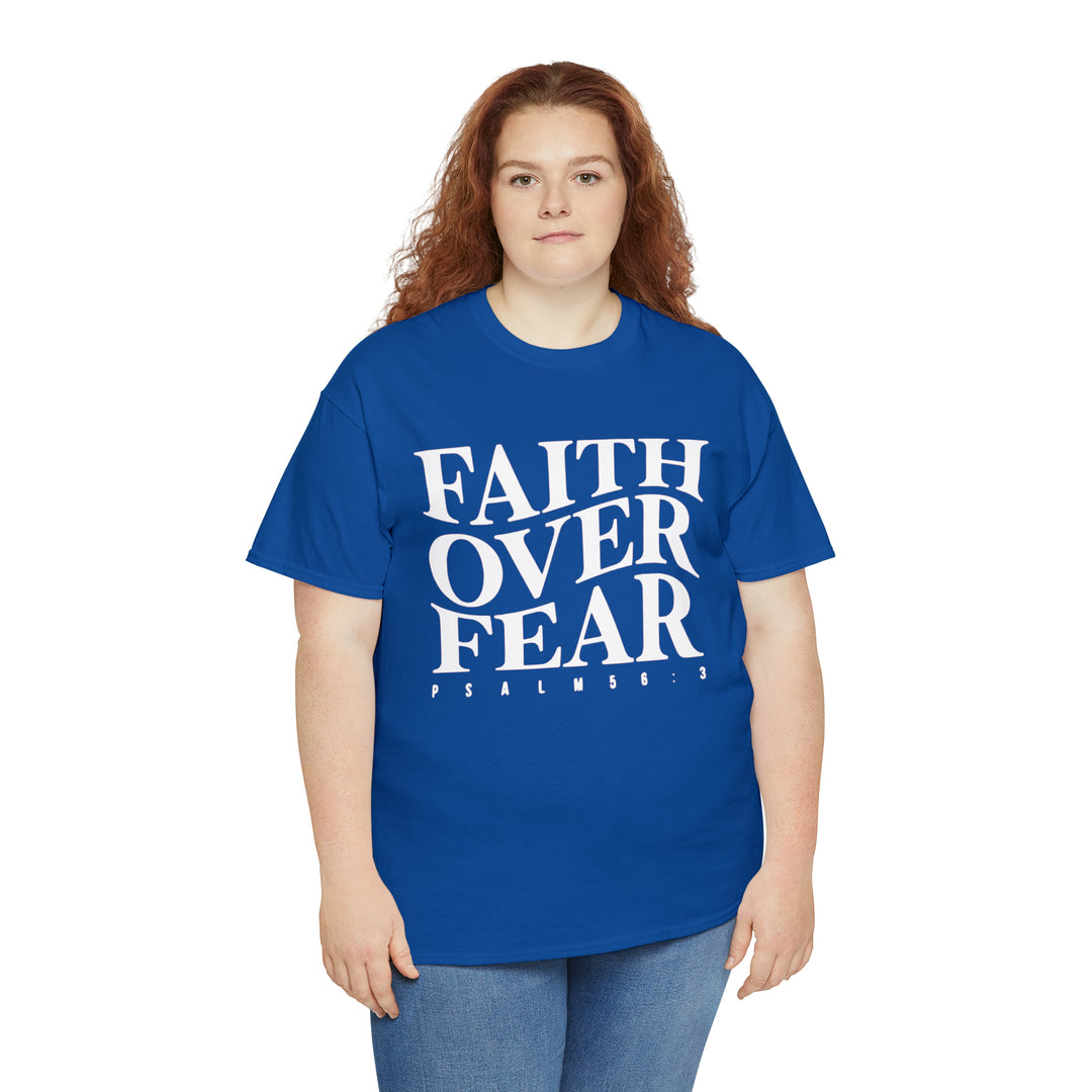 Faith Over Fear-Unisex Heavy Cotton Tee