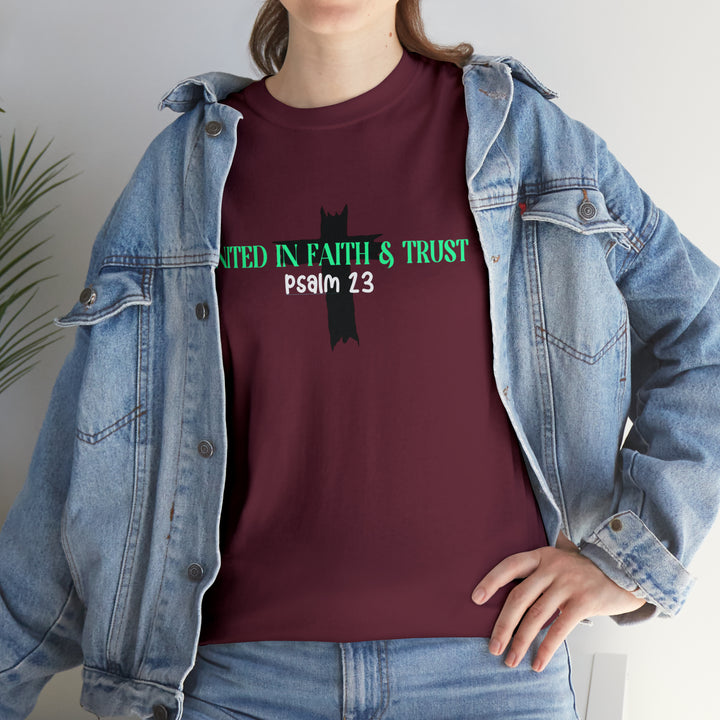 UNITED IN FAITH & TRUST-Unisex Heavy Cotton Tee