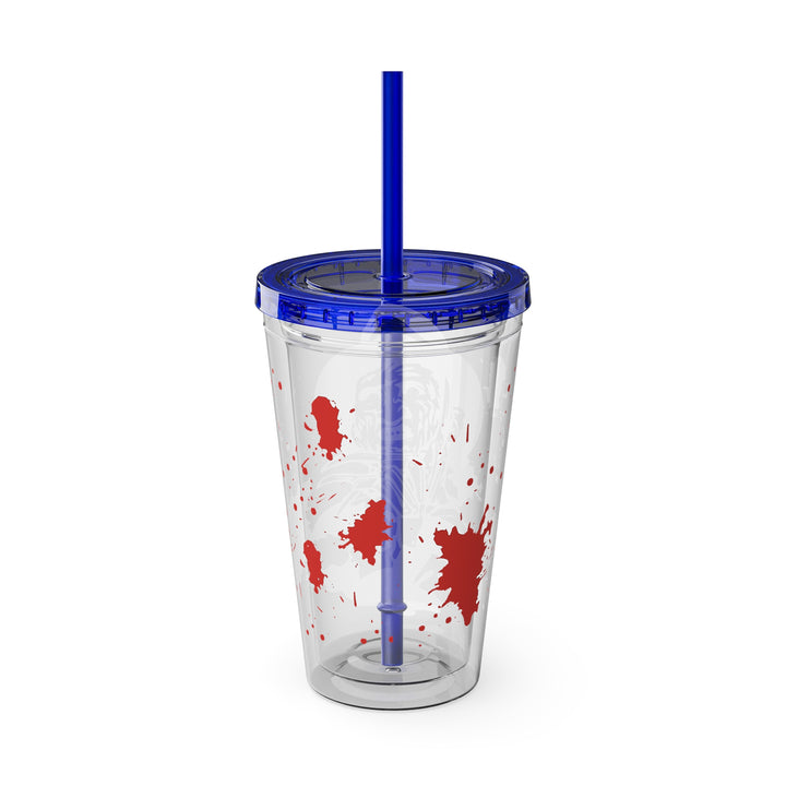 Freddy Halloween=Sunsplash Tumbler with Straw, 16oz