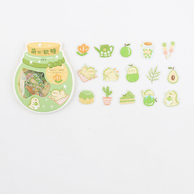 Transparent sticker package
