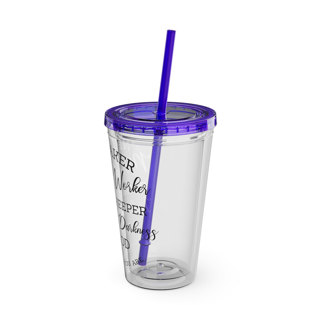 Way Maker=Sunsplash Tumbler with Straw, 16oz