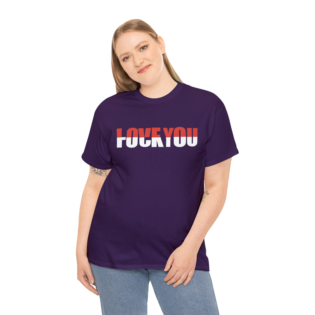 LOVE YOU-F YOU-Unisex Heavy Cotton Tee