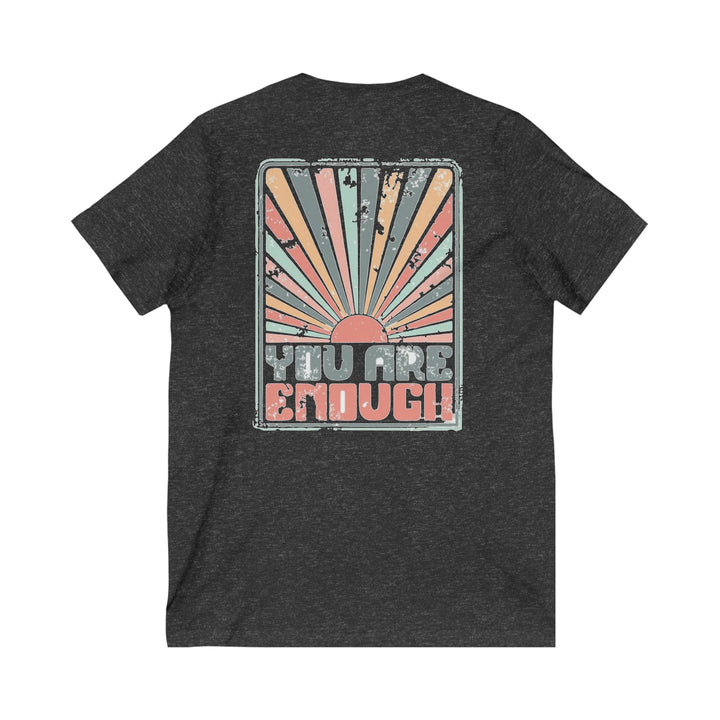 Shine Bright=Unisex Jersey Short Sleeve V-Neck Tee