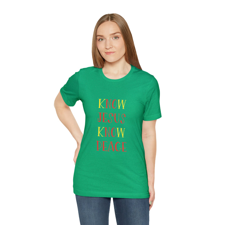 Know Jesus-Unisex Jersey Short Sleeve Tee