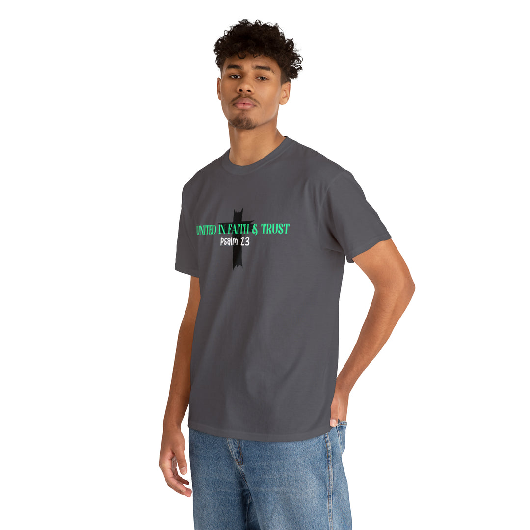 UNITED IN FAITH & TRUST-Unisex Heavy Cotton Tee
