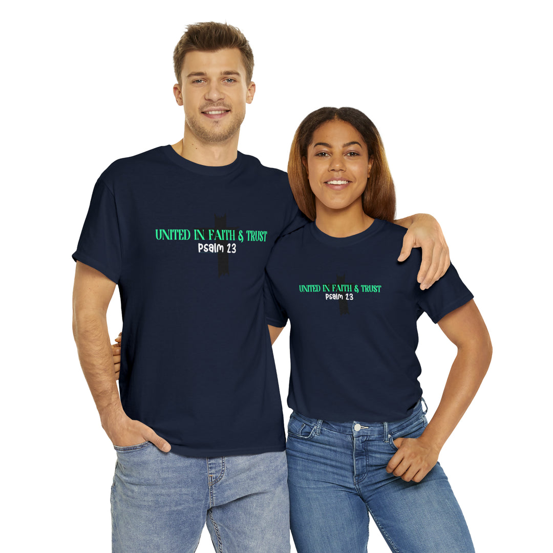 UNITED IN FAITH & TRUST-Unisex Heavy Cotton Tee