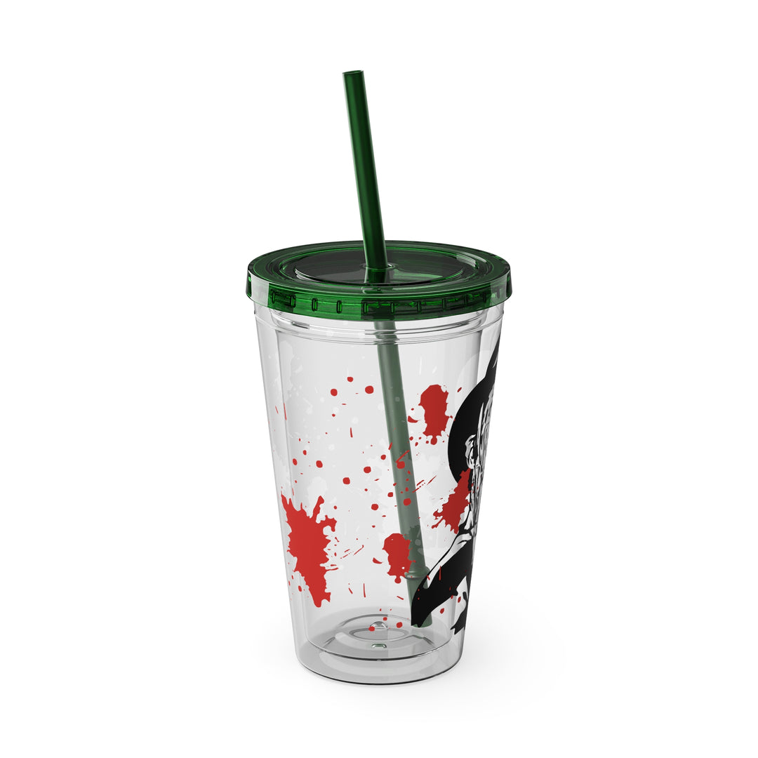 Freddy Halloween=Sunsplash Tumbler with Straw, 16oz