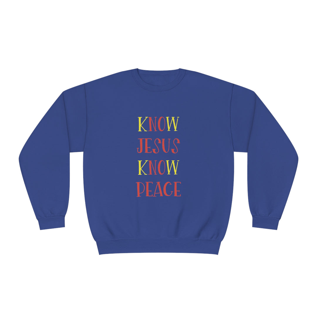 Know Jesus-Unisex NuBlend® Crewneck Sweatshirt