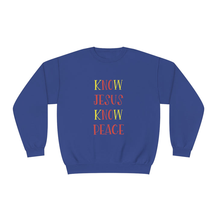Know Jesus-Unisex NuBlend® Crewneck Sweatshirt