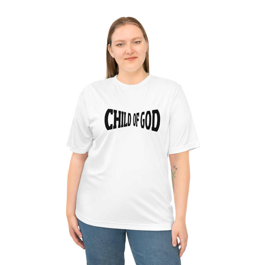 Child Of God/Salvation=Unisex Zone Performance T-shirt
