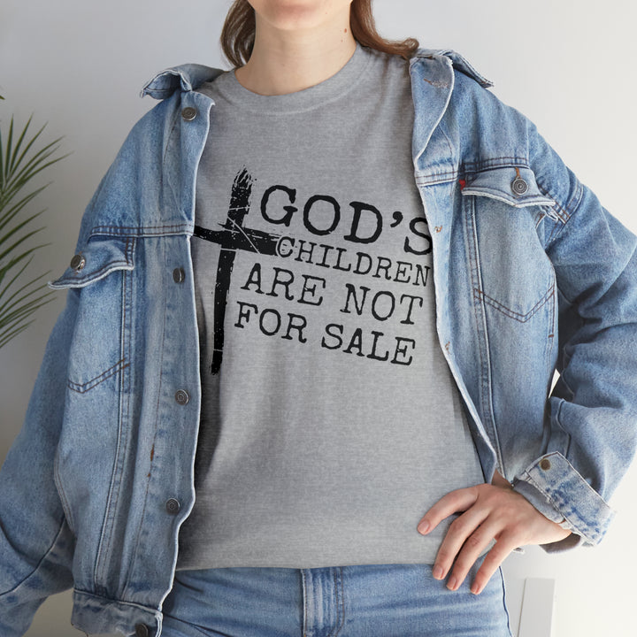 Gods children are not for sale-Unisex Heavy Cotton Tee