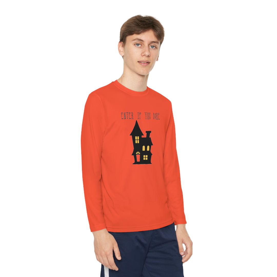 Enter if you dare-Youth Long Sleeve Competitor Tee