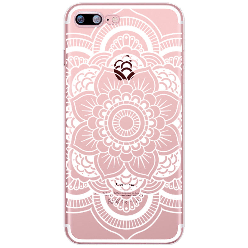 Compatible with Apple, Iphone12 Mobile Phone Case Painted Mandala Pattern