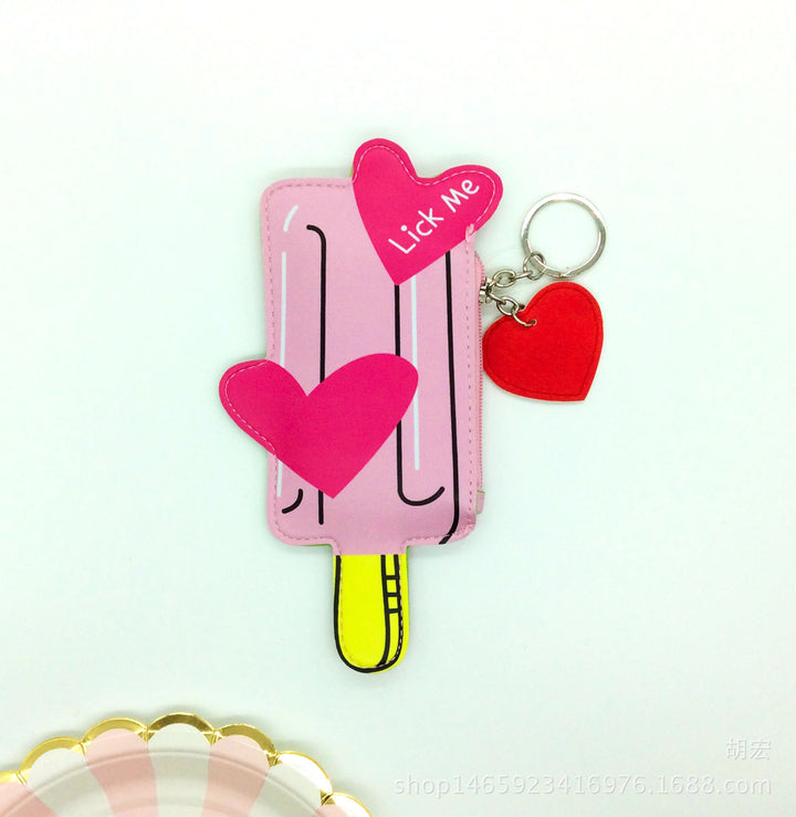 2021 Korea cute popsicle ice cream Mini Purse beverage creative children change bag hand bag