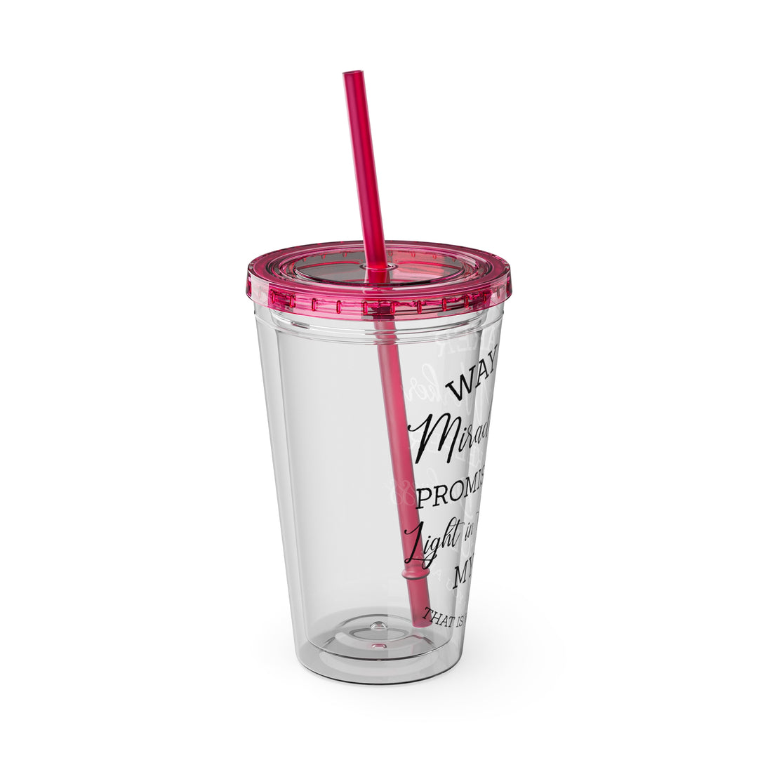 Way Maker=Sunsplash Tumbler with Straw, 16oz