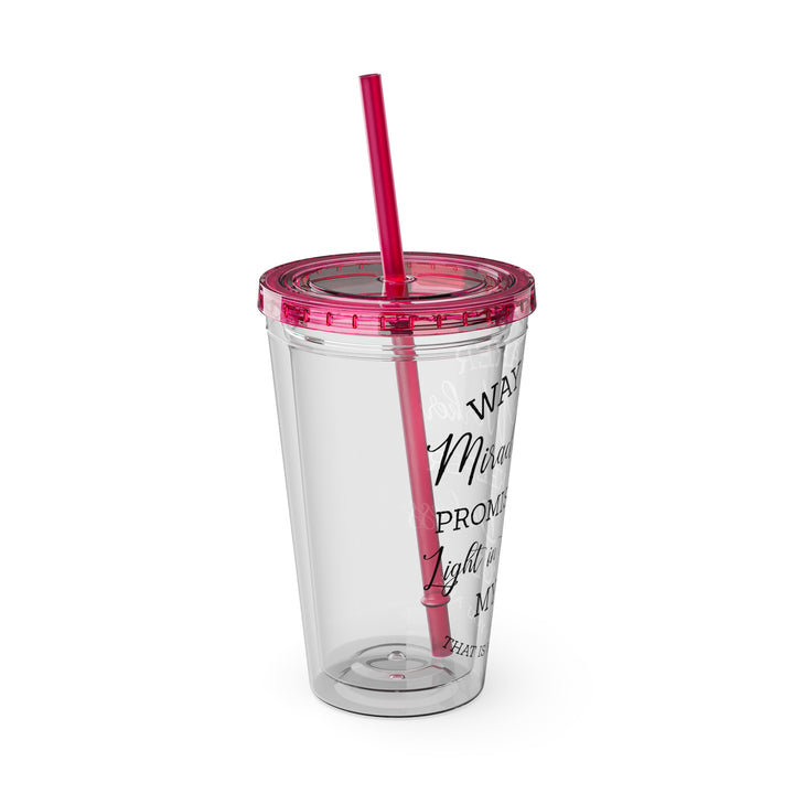 Way Maker=Sunsplash Tumbler with Straw, 16oz