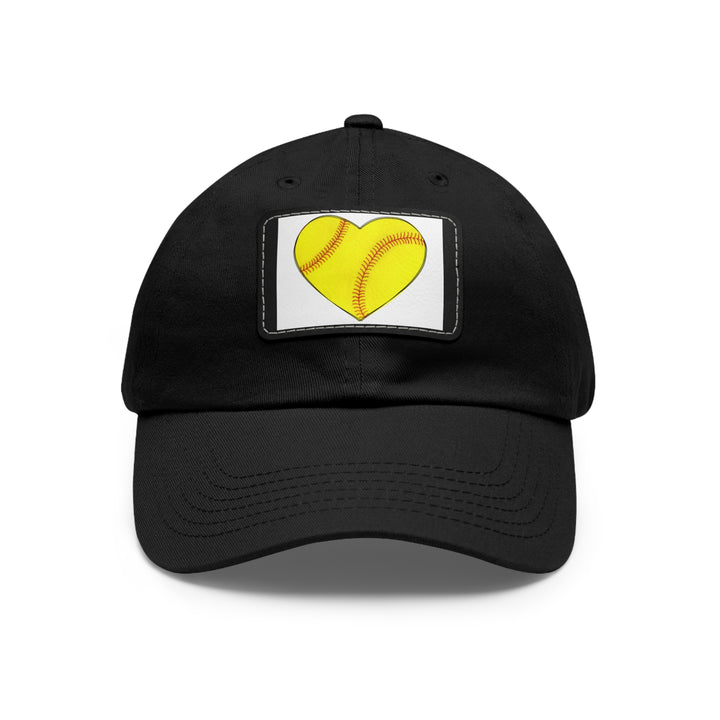 Dad Hat with Leather Patch (Rectangle)