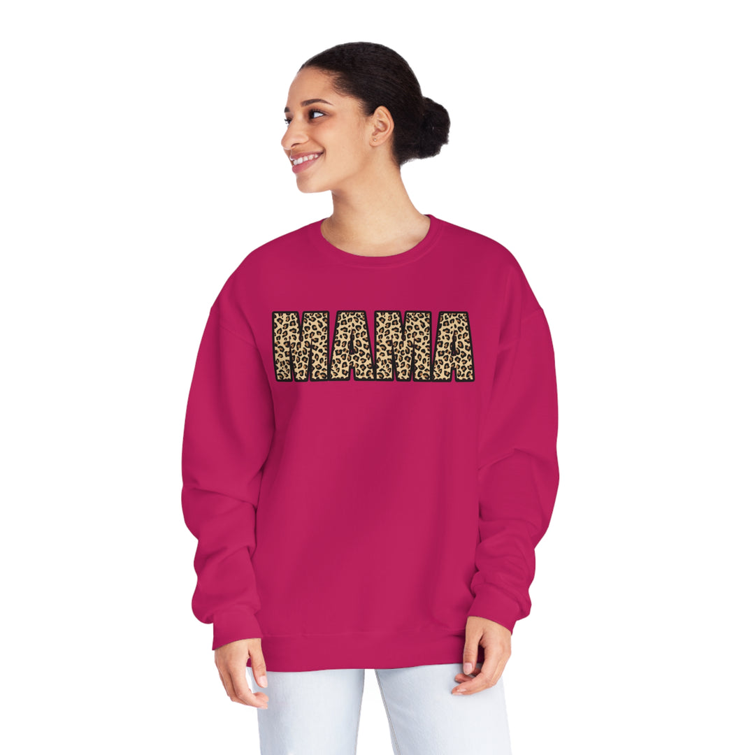 leopard MAMA Unisex NuBlend® Crewneck Sweatshirt